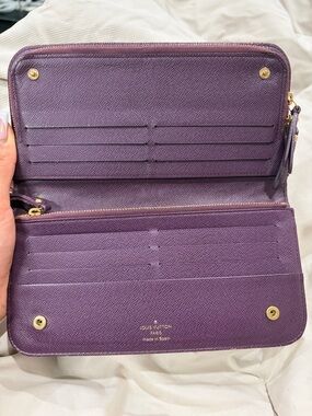 Louis Vuitton Purple Monogram Portfollien Wallet